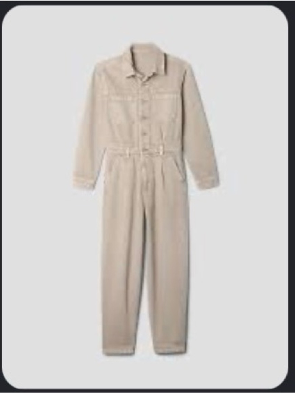 GAP Button-Front Utility Denim Jumpsuit NWT